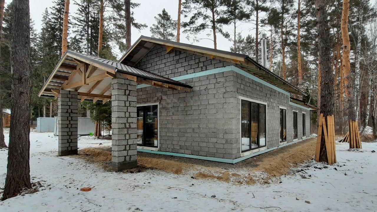Проект дома Строительство дома площадью 215м² в Перевалово по грандиозному проекту
